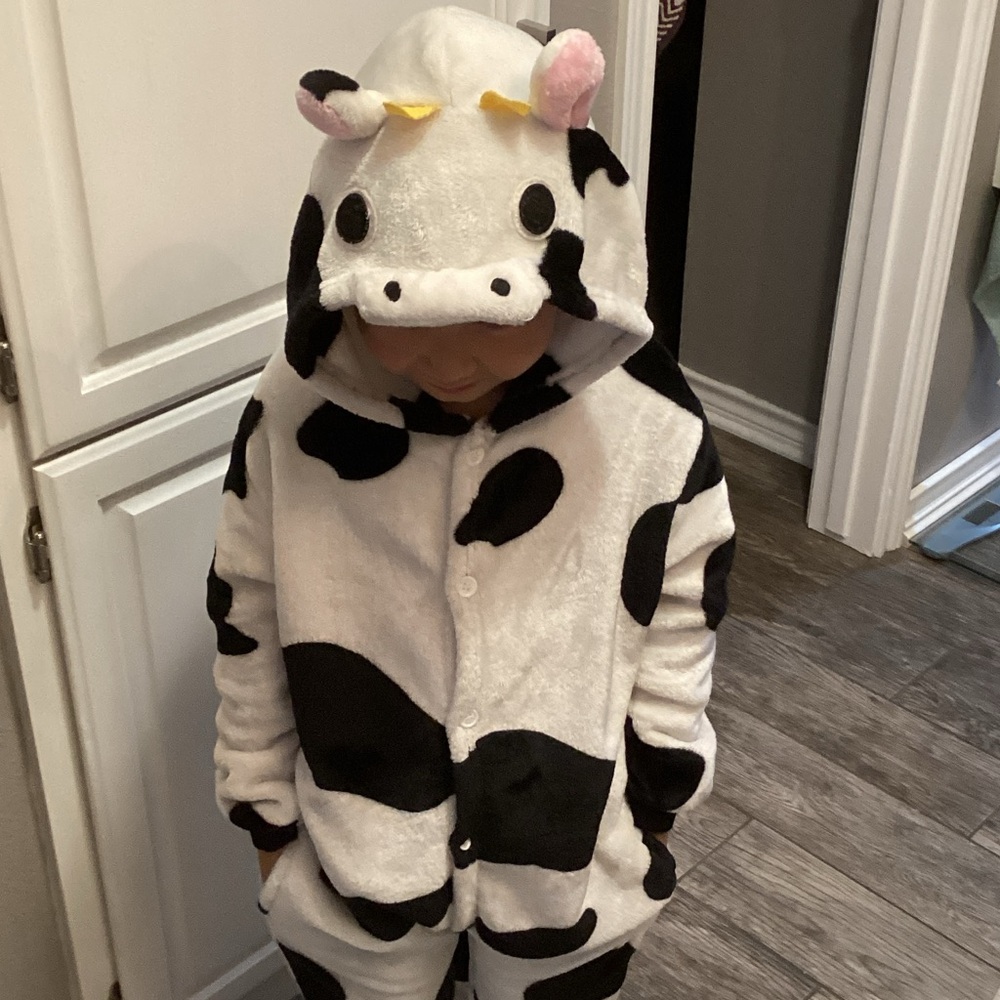 Kids Cow Costume with Hood